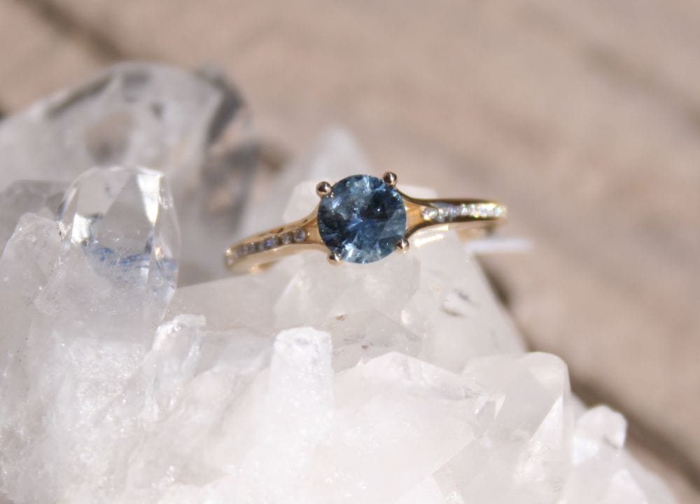 Elegant Montana Sapphire Ring