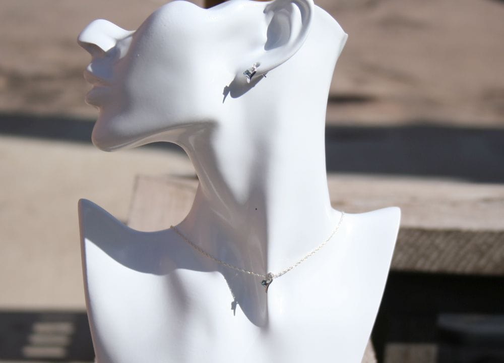 Accented Montana Sapphire Pendant