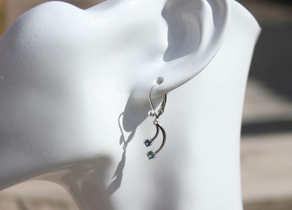Double Sapphire Dangles