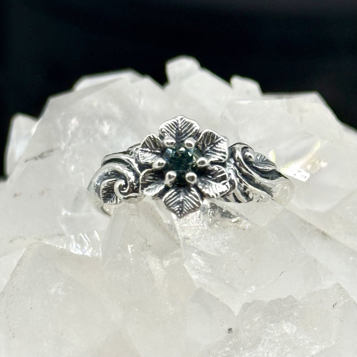 Floral Montana Sapphire Ring