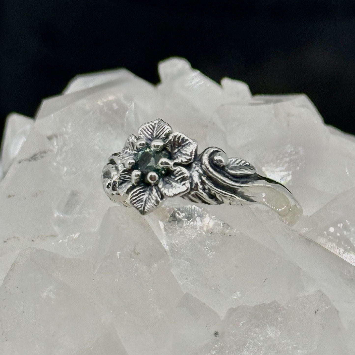 Floral Montana Sapphire Ring
