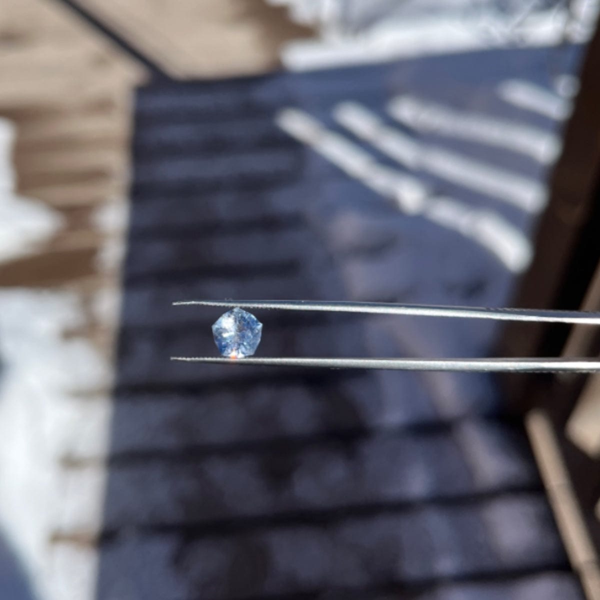 Grey/Blue Large Montana Sapphire