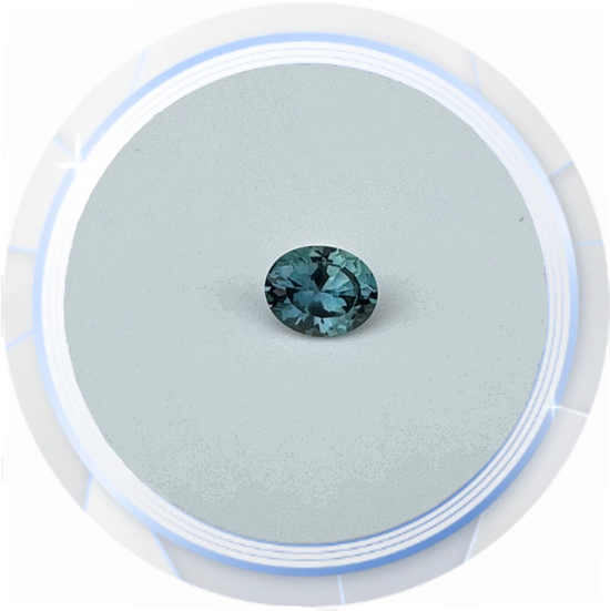 Large blue oval Montana sapphire
