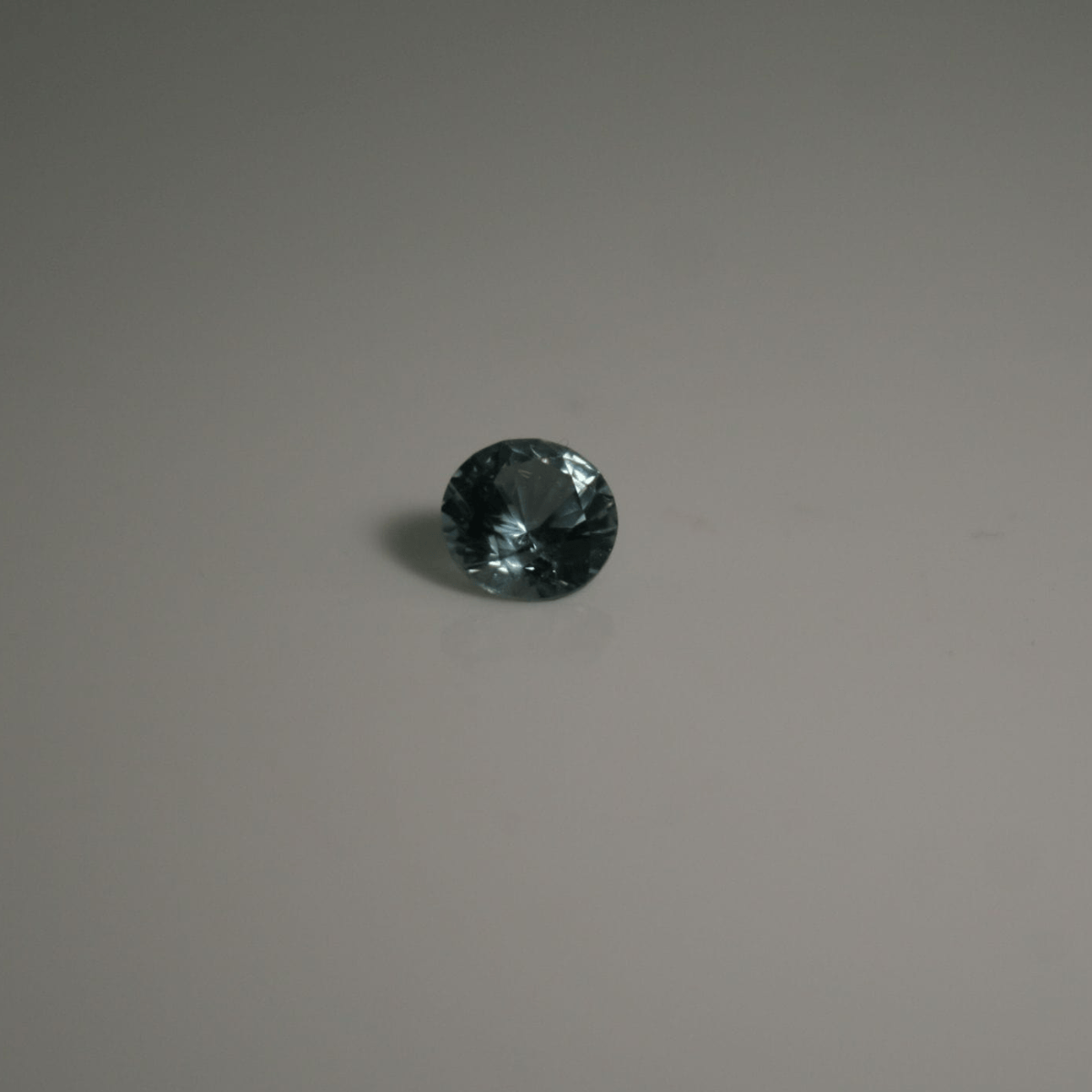 Round, faceted, blue Montana Sapphire