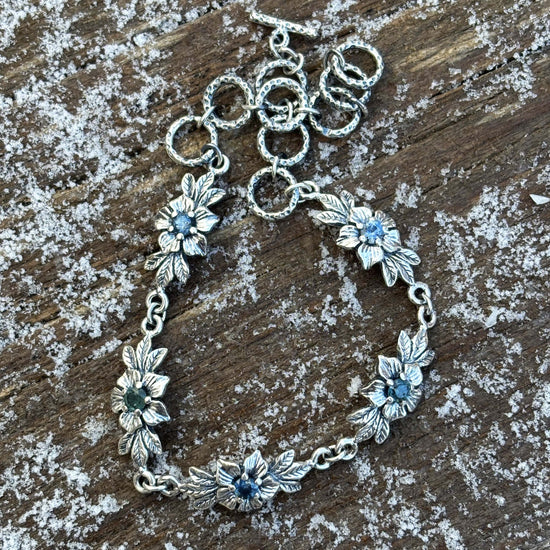 Floral Montana Sapphire Bracelet