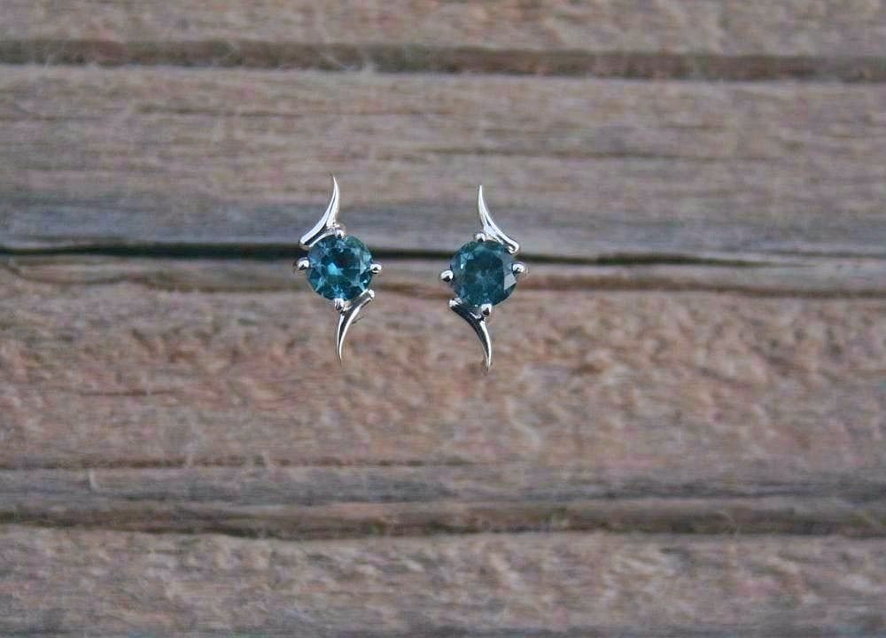 Montana Sapphire Post Earrings