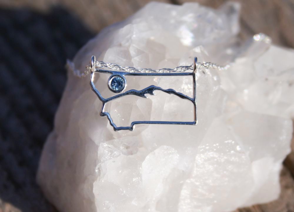 Montana Mountain Sapphire Pendant
