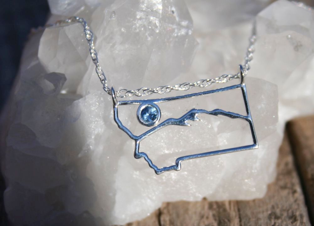 Montana Mountain Sapphire Pendant