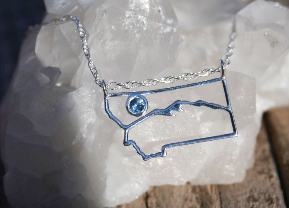 Montana Mountain Sapphire Pendant