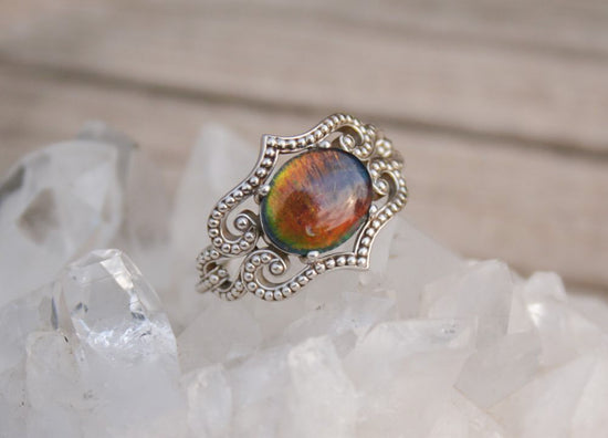 Fancy Idaho Opal Ring