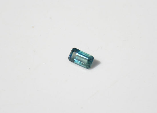 Teal Emerald Cut Montana Sapphire