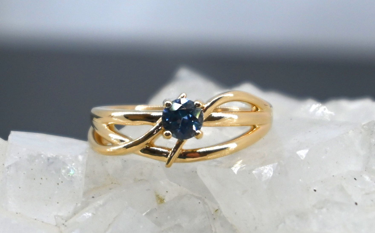 Montana Sapphire Criss Cross Ring