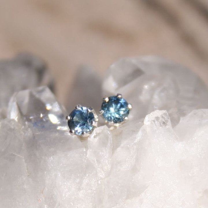 Montana sapphire stud post earrings