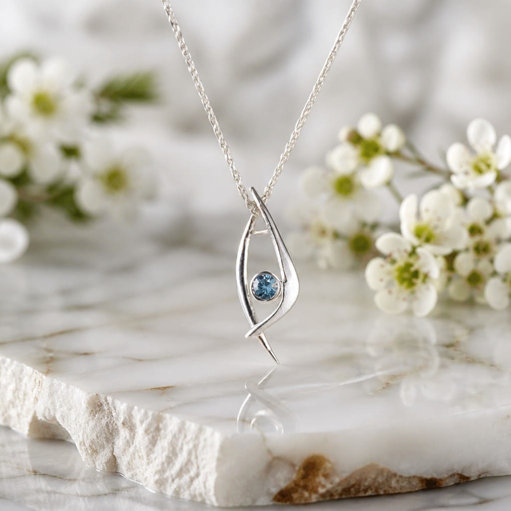 Modern Criss-Cross 4mm Pendant