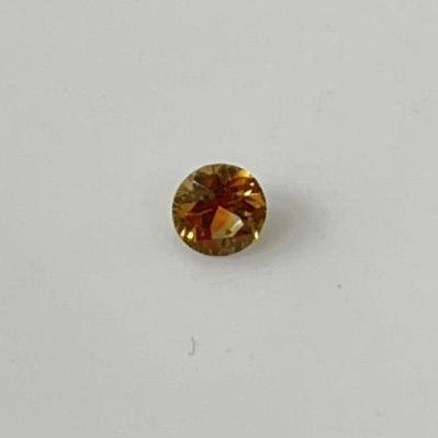 Round orange Montana sapphire 