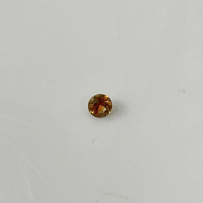 Round orange Montana sapphire 