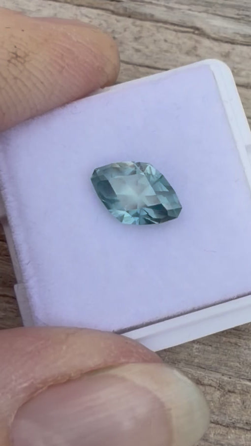 Load and play video in Gallery viewer, 2.47ct Blue Maquis shaped Montana Sapphire
