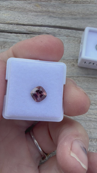 1.43ct pink with orange flashes Montana sapphire video