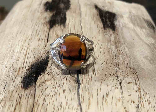 Large Montana Agate Oval Ring